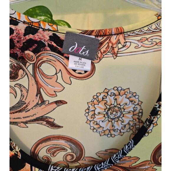 Dots Scoop Neck Bodycon Dress 3/4 Sleeve - Picture 5 of 7